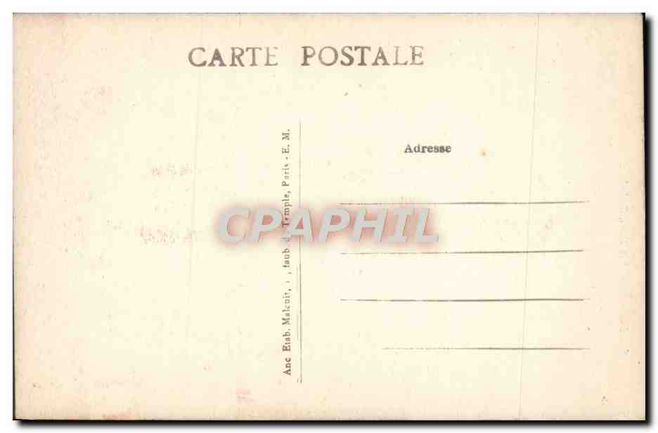 CPA Paris La Tour Saint Jacques — Rückseite