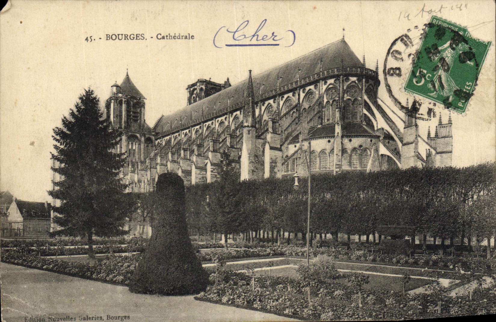CPA Bourges Cathedrale