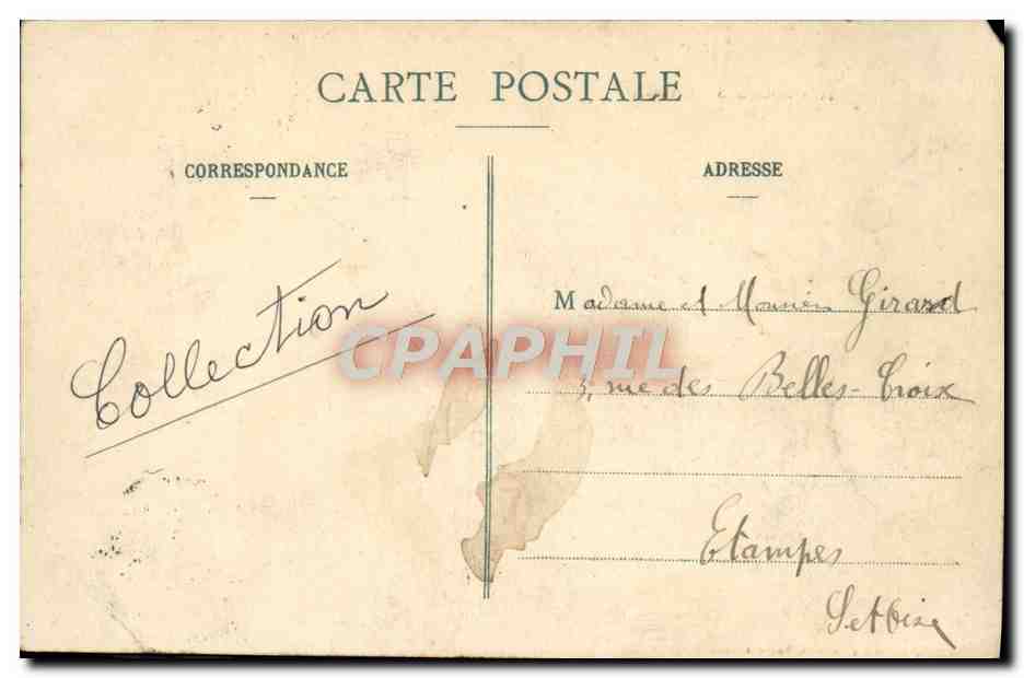 CPA Bourges Cathedrale — Verso