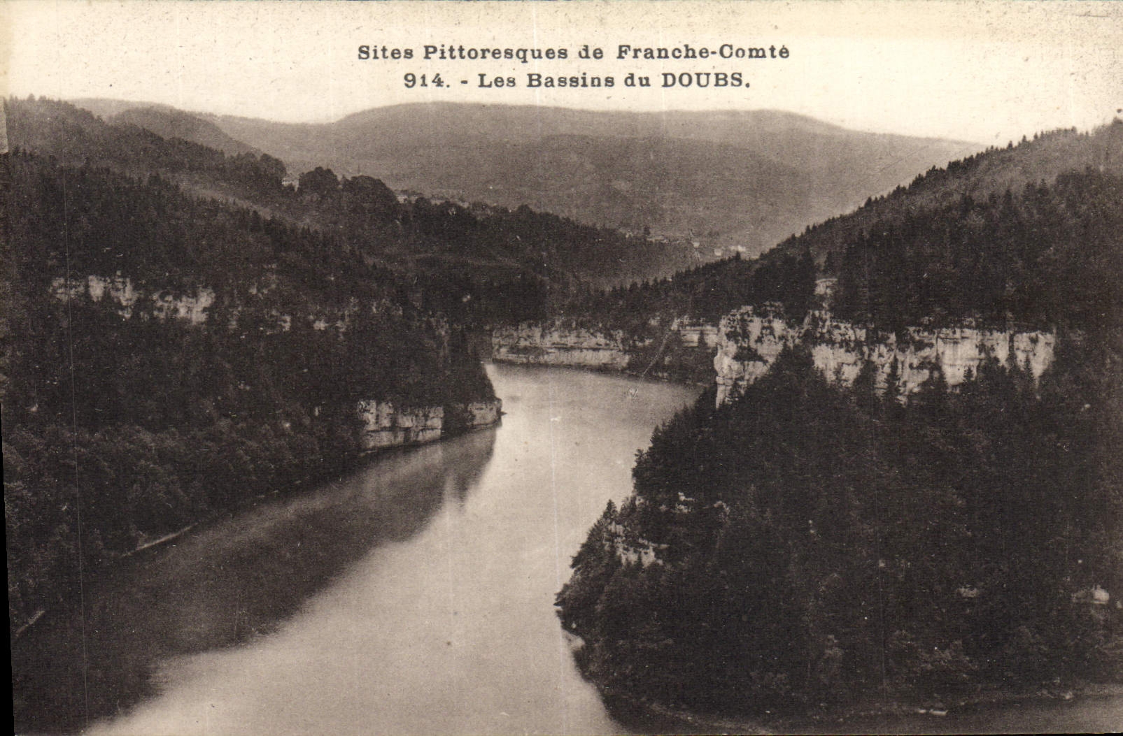 CPA Sites Pittoresques de Franche Comte Les bassins du Doubs 