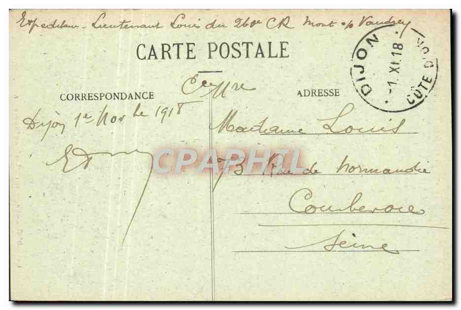 CPA Dijon Abside de L'Eglise Saint Benigne — Verso