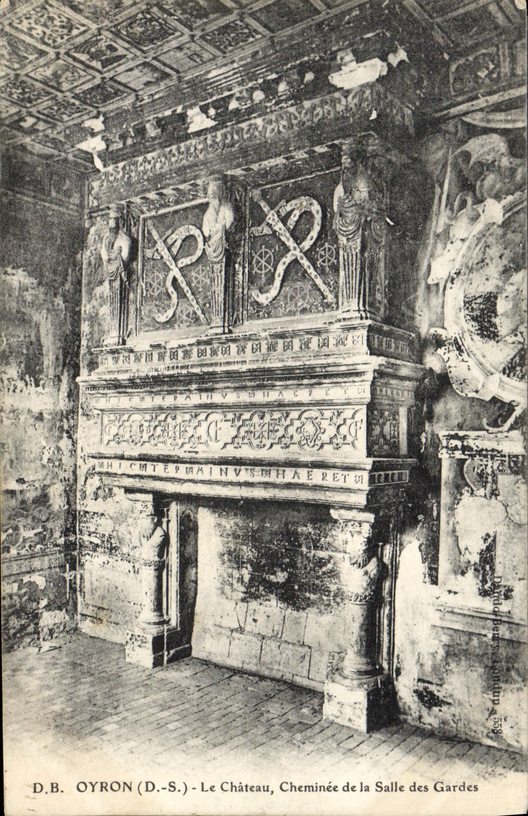 Oyron (D.-S.) - Das Schloss, Kamin der Wachstube