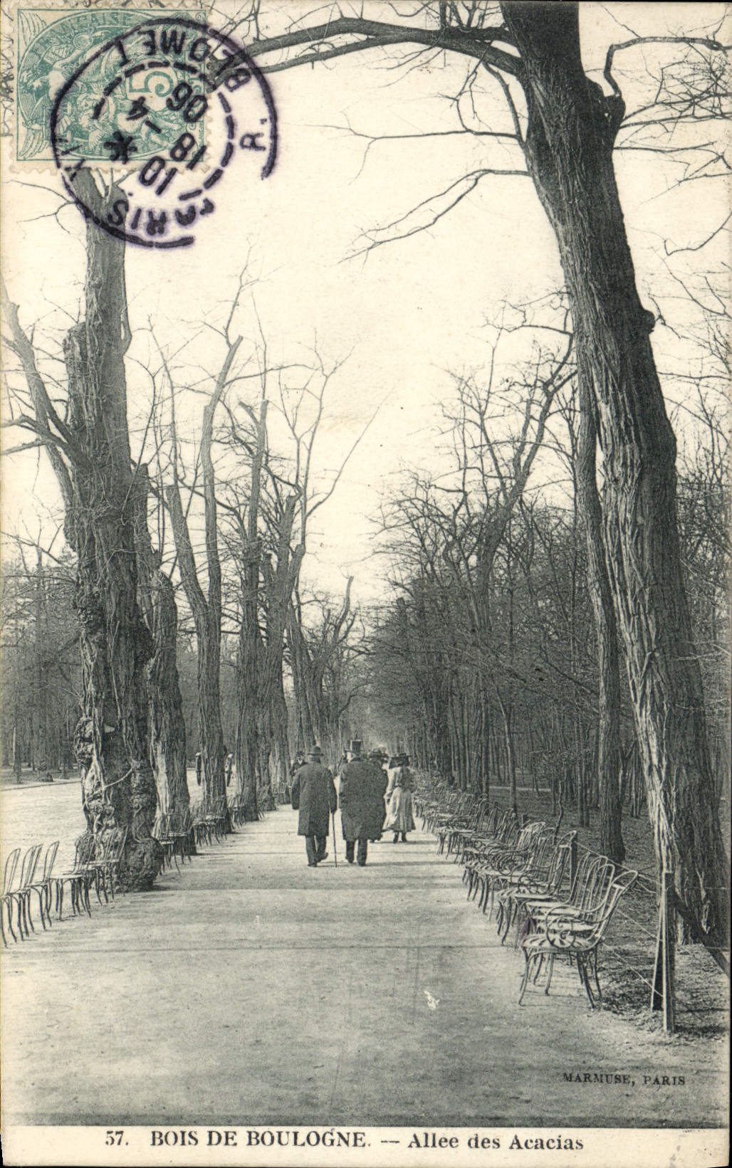 CPA Bois De Boulogne Allee des Acacias