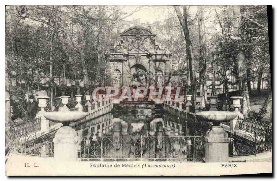 CPA Paris Fontaine de Medicis Luxembourg