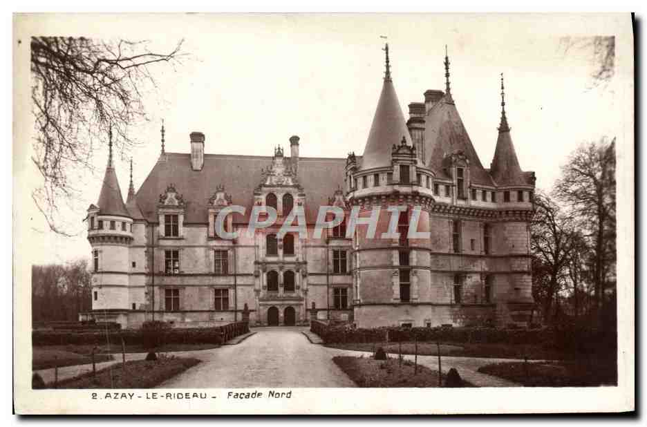 CPA Azay Le Rideau Facade Nord