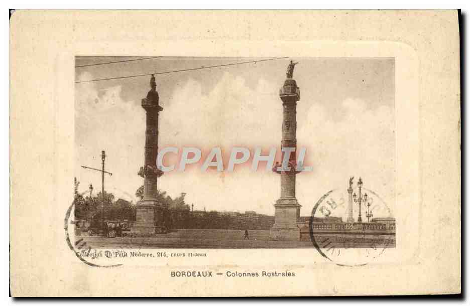 CPA Bordeaux Colonnes Rostrales