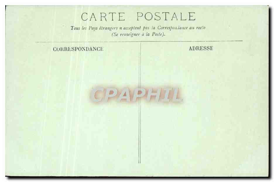 CPA Paris L'Hotel de Ille — Verso