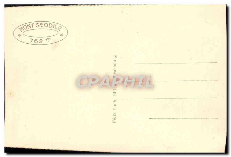 CPA Mont Sainte Odile et Saint Nabor — Verso