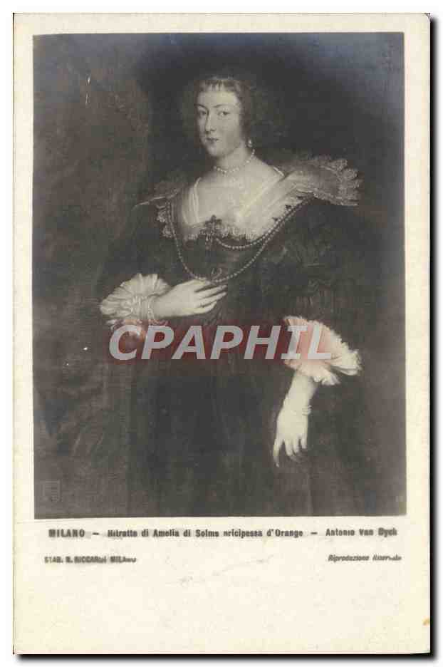 CPA Milano Ritratto di Amelia di Solms d'Orange Antonion van Dyck