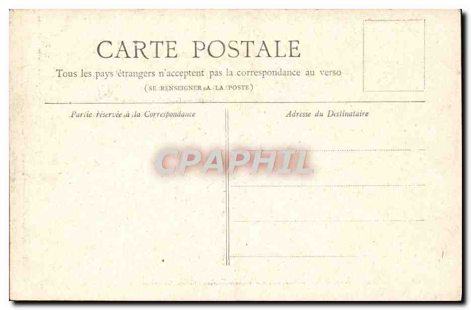 CPA Paris Horloge du Palais Justice — Rückseite