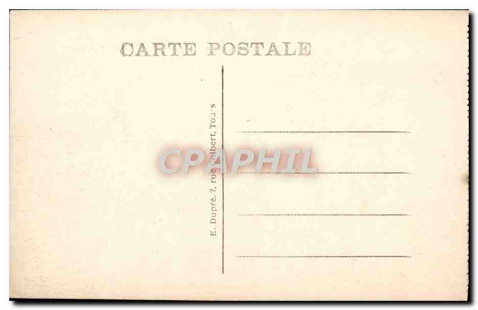 CPA Loches Le Chateau Royal  — Rückseite