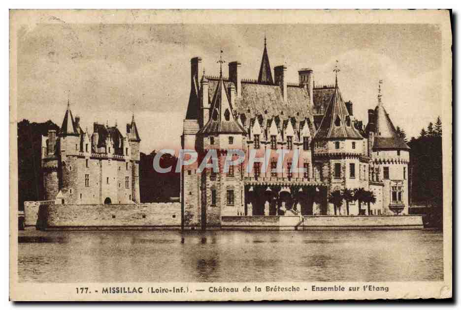 CPA Missillac Chateau de la Bretesche Ensemble sur l'etang
