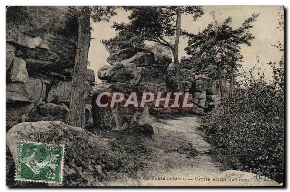 Forêt de Fontainebleau — Grotte Adam Salomon — Éditeur C.L. n°8