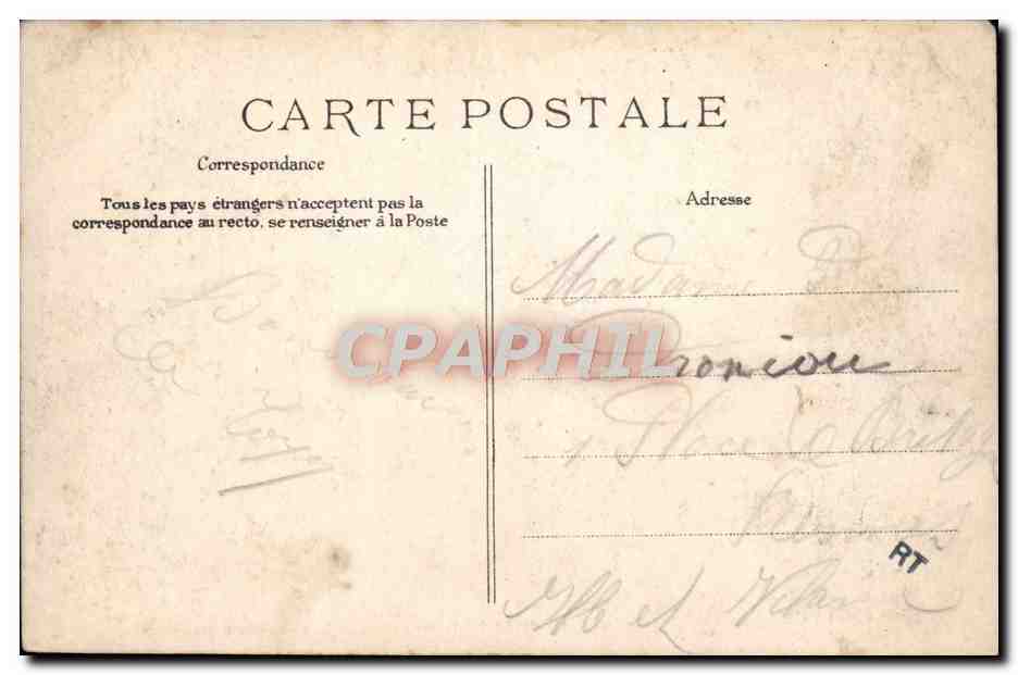 Forêt de Fontainebleau — Grotte Adam Salomon — Éditeur C.L. n°8 — Verso