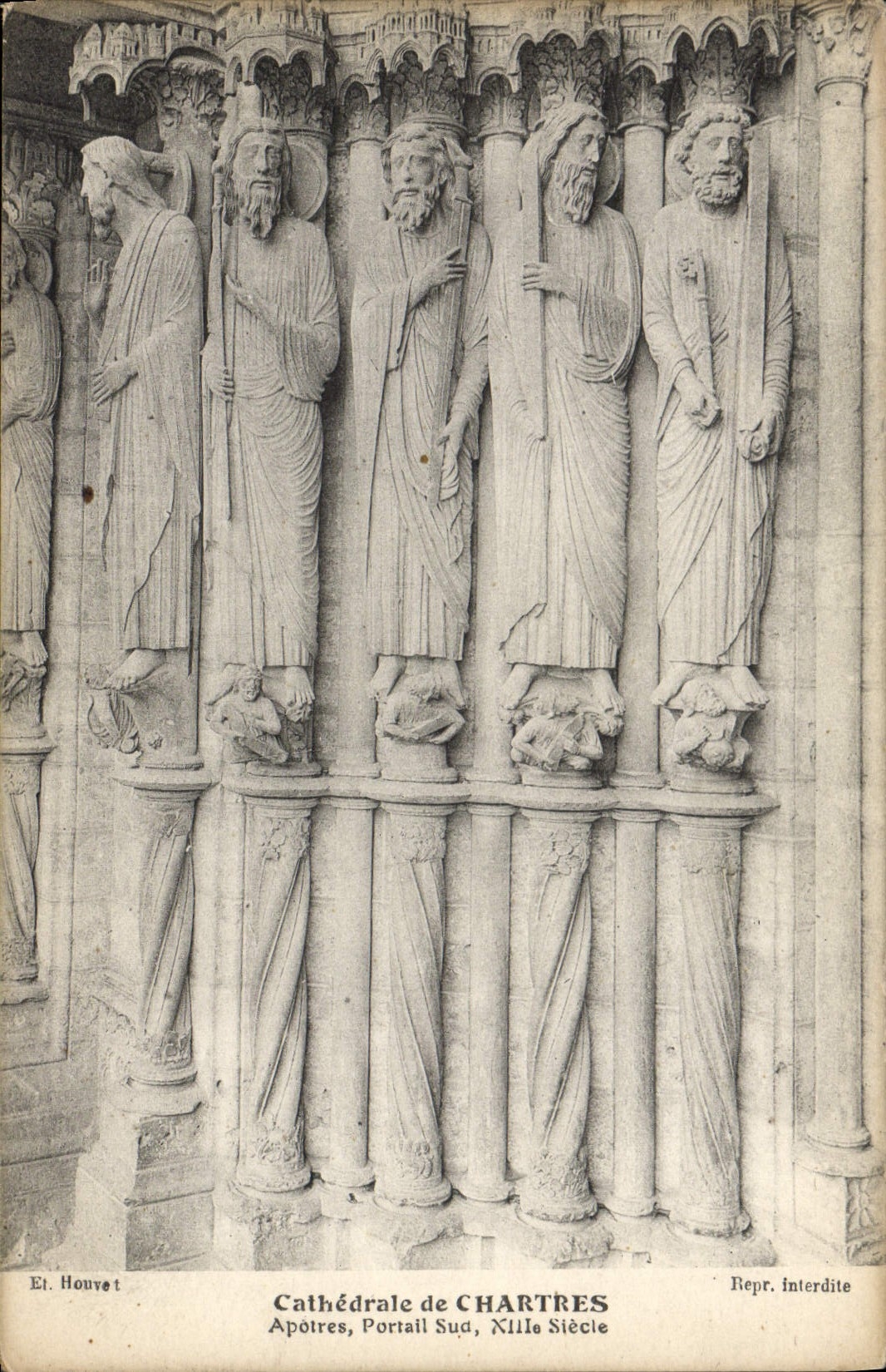 Apôtres — Portail Sud — Cathédrale de CHARTRES — Ét. Houvet