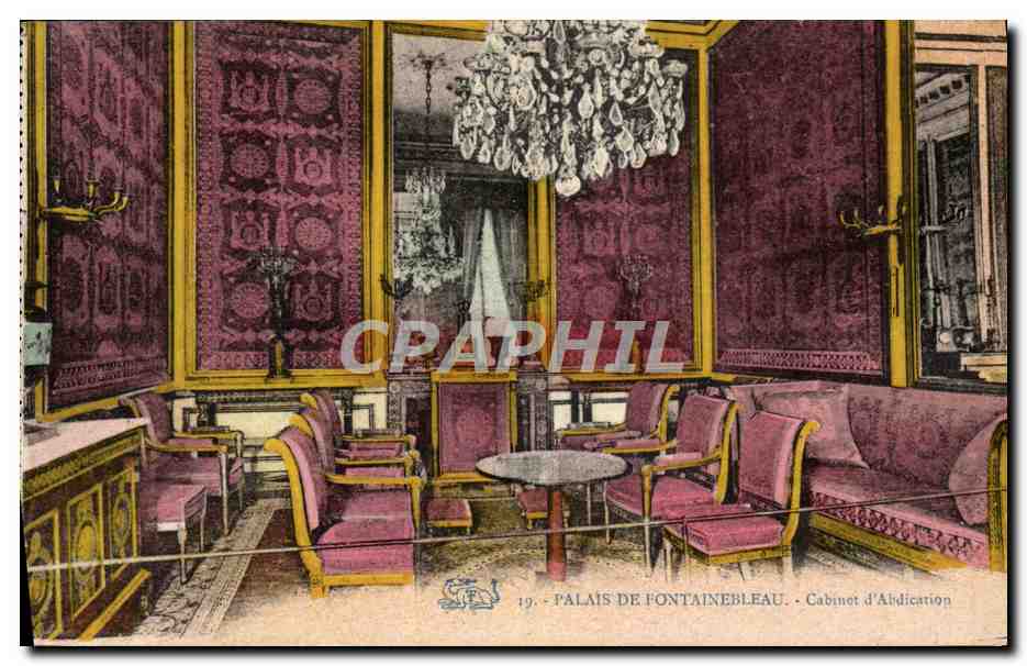 Palacio de Fontainebleau — Sala de la Abdicación — n°19 - Anverso