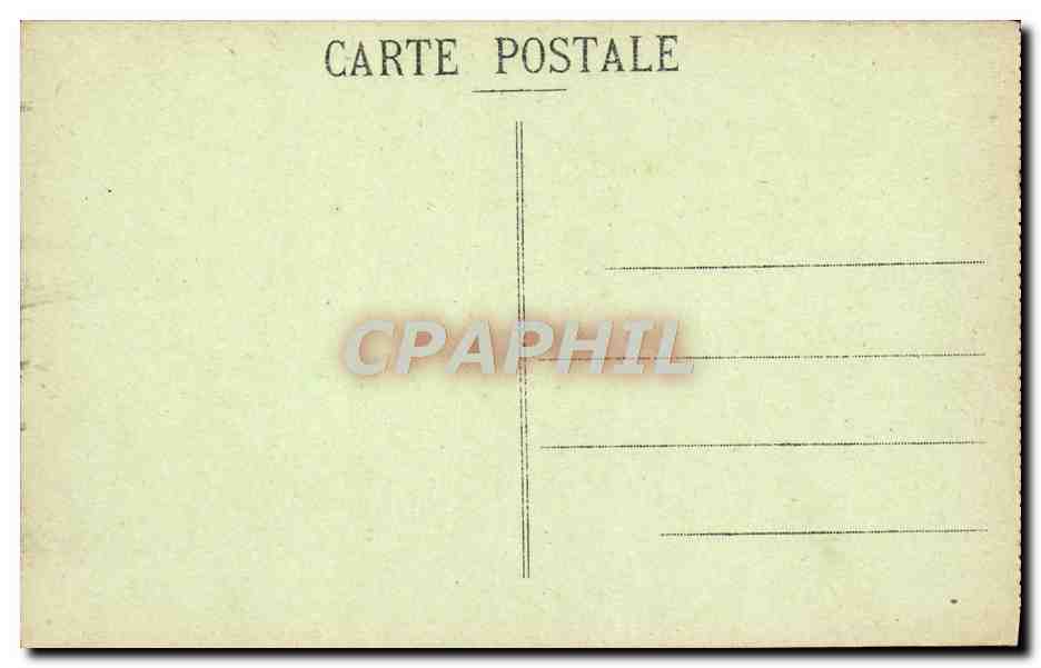 Palacio de Fontainebleau — Vista del Estanque de los Carpes — n°12 — Reverso