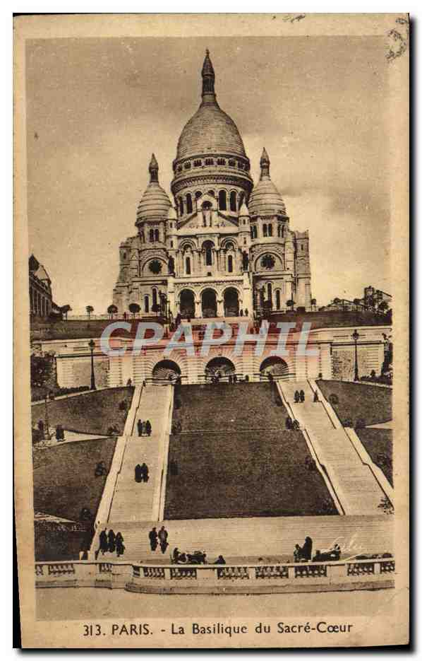 CPA Paris La Basilique du Sacre Coeur