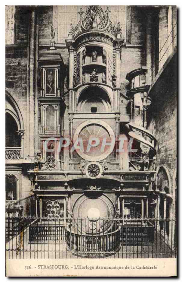 CPA Strasbourg L'Horloge Asrronmique de la Cathedrale