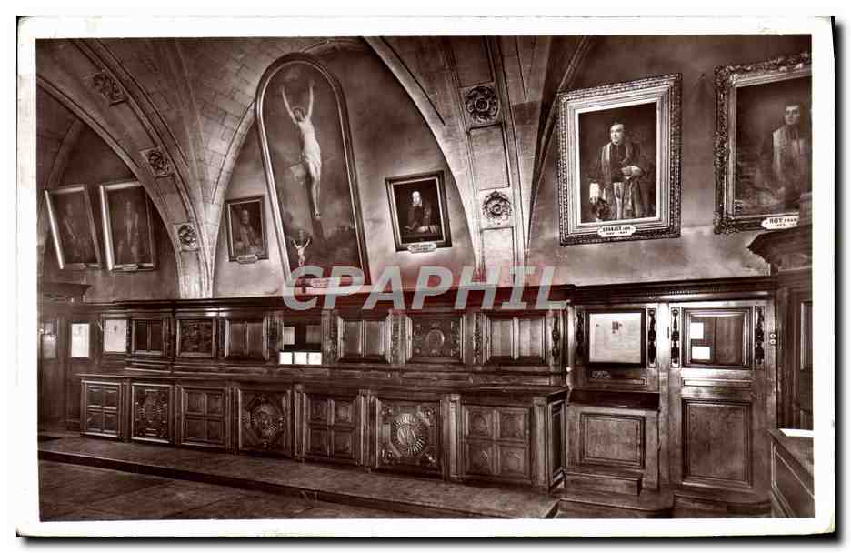 CPM Eglis Saint Paul St Louis Paris Sacristie Christ peint de la chapelle de la Bastgille