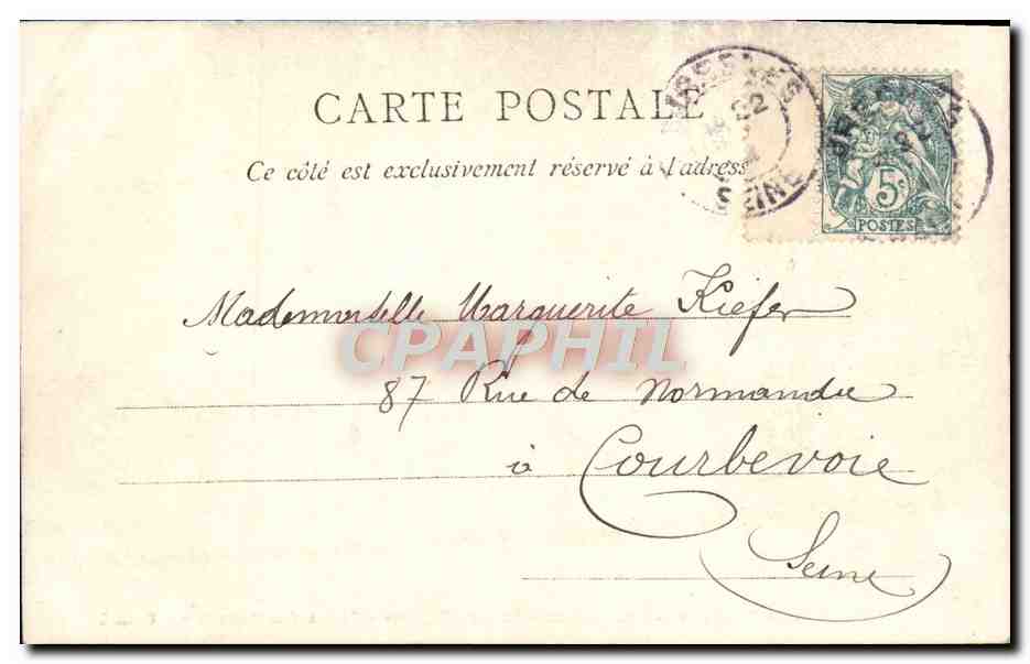 CPA Paris Bois de Boulogne Les acacias Tir aux pigeons Cercle des patineurs  — Rückseite