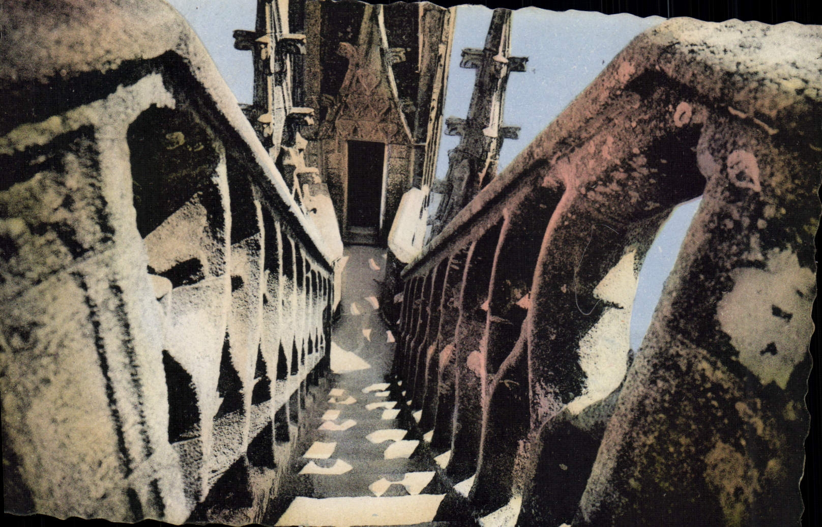 CPA Le Mont St Michel L'Escalier de Dentelie