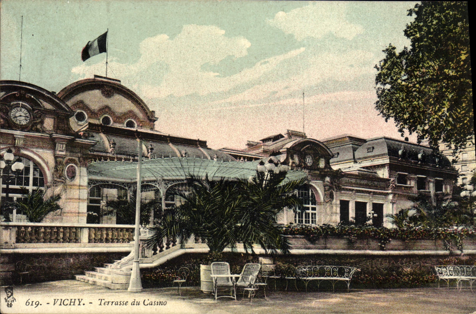 CPA Vichy Terrasse du Casino