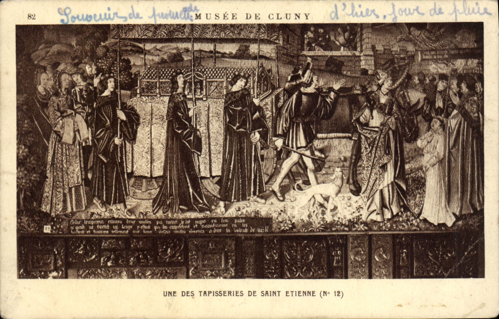 CPA Une Des Tapisseries De Saint Etienne Musee de Cluny Paris 