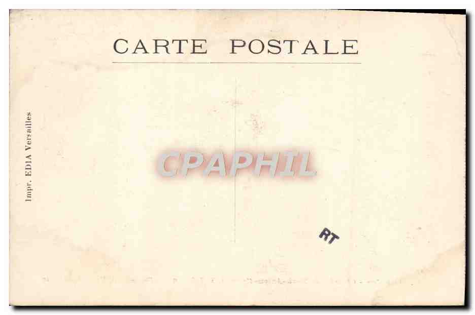 CPA Versailles Chambre De Marie Antoinette Au Petit Trianon — Verso