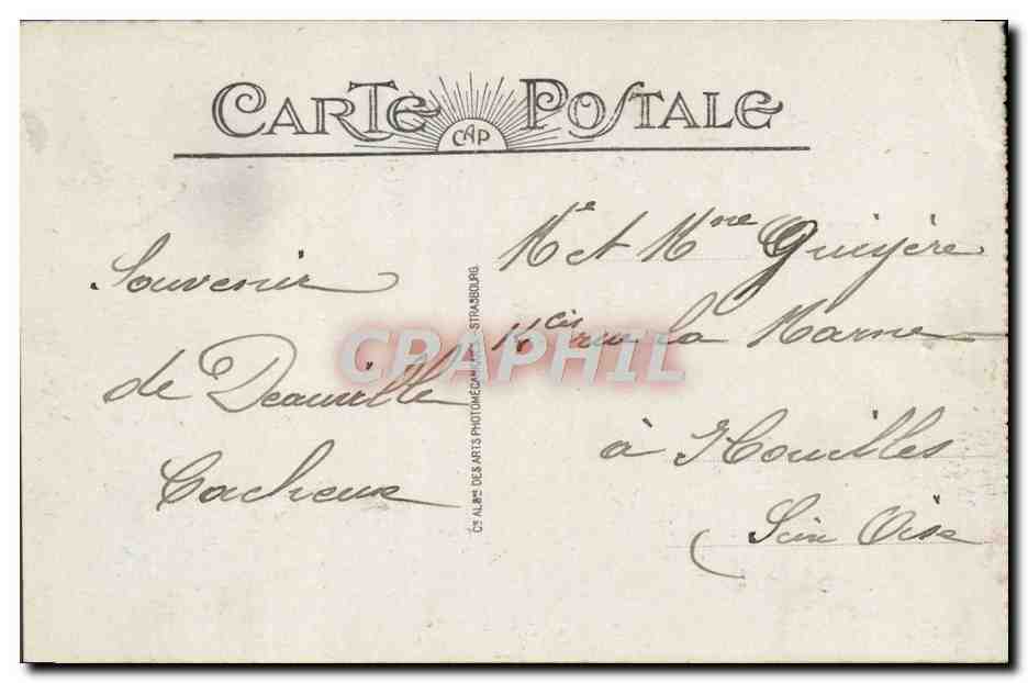 CPA Trouville Deauville Le Pont — Rückseite