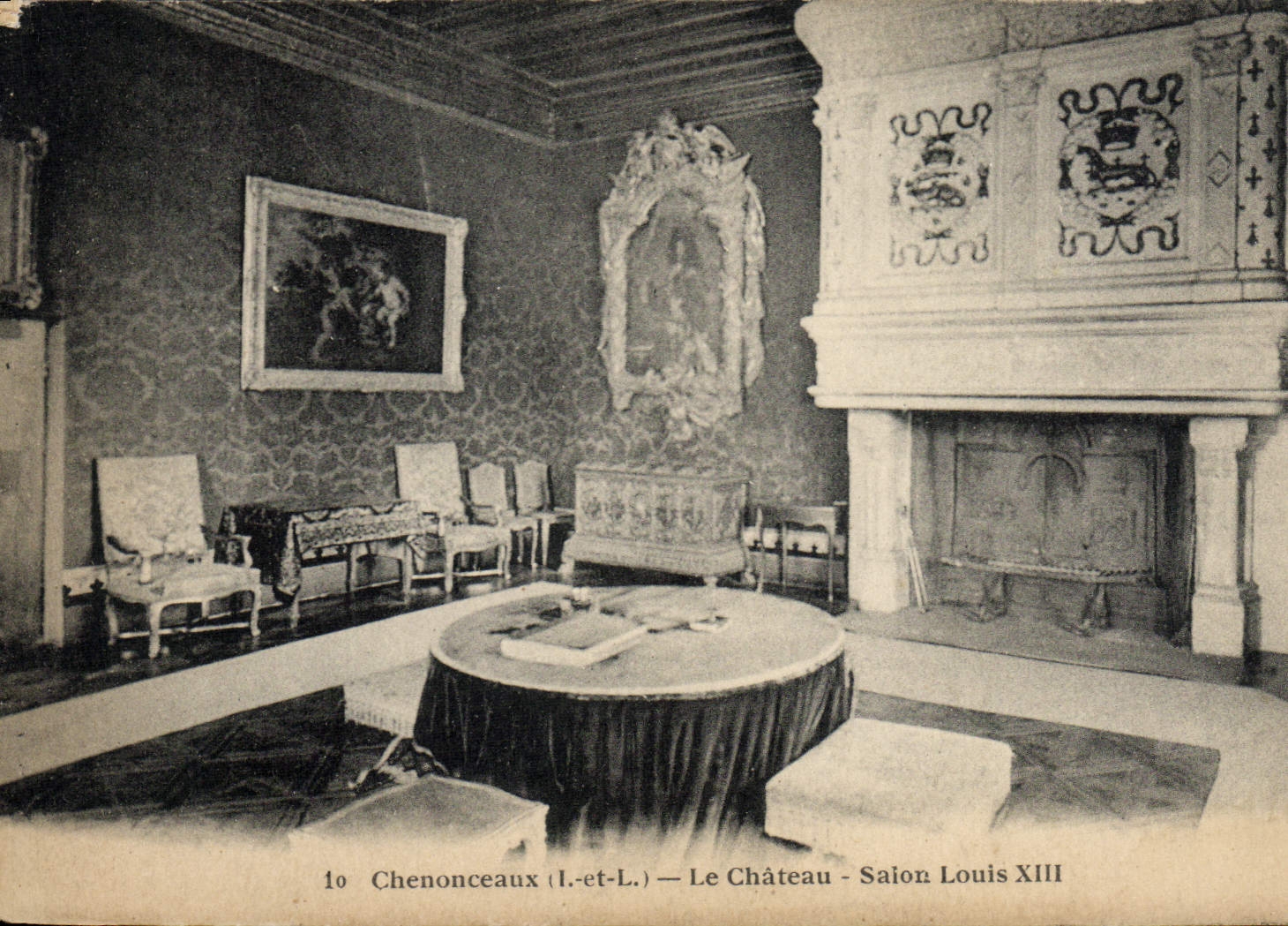 CPA Chenonceaux Le Chateau Salon Louis XIII