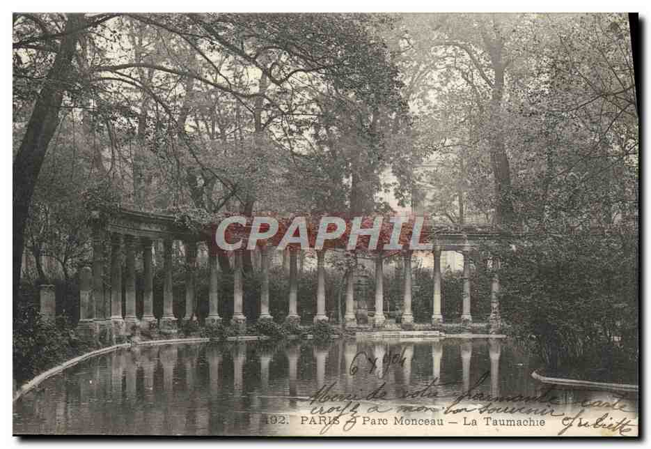 CPA Paris Parc Monceau La Taumachie