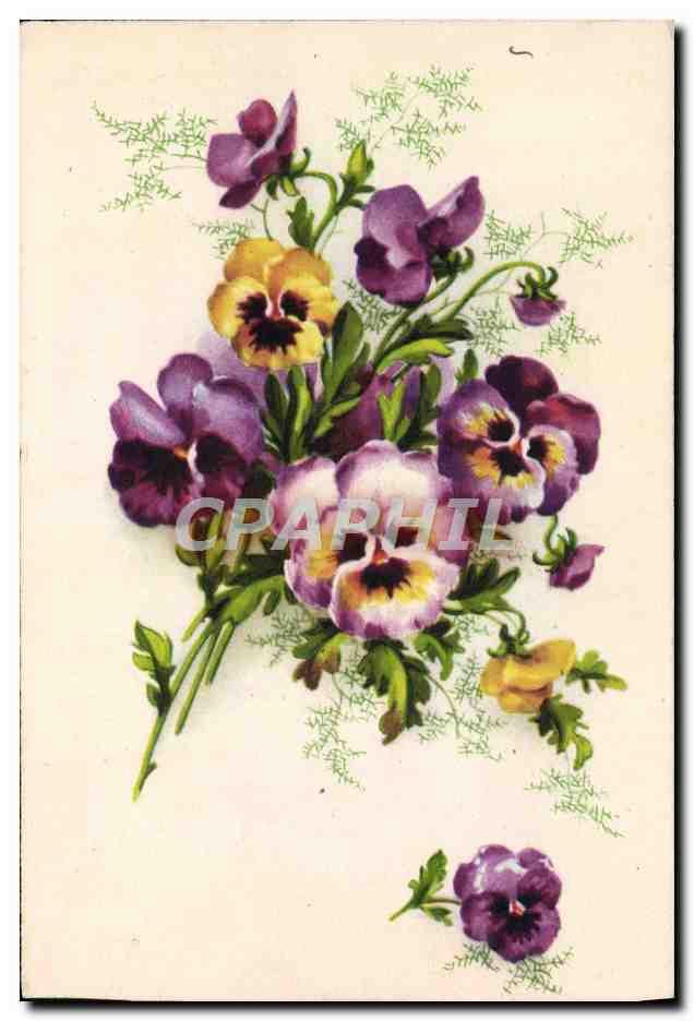 CPA Fantaisie Fleurs