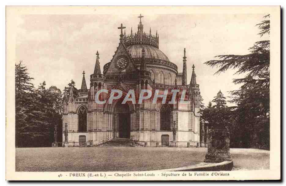 Préaux (E.-et L.) — Chapelle Saint-Louis — Sépulture de la Famille d'Orléans
