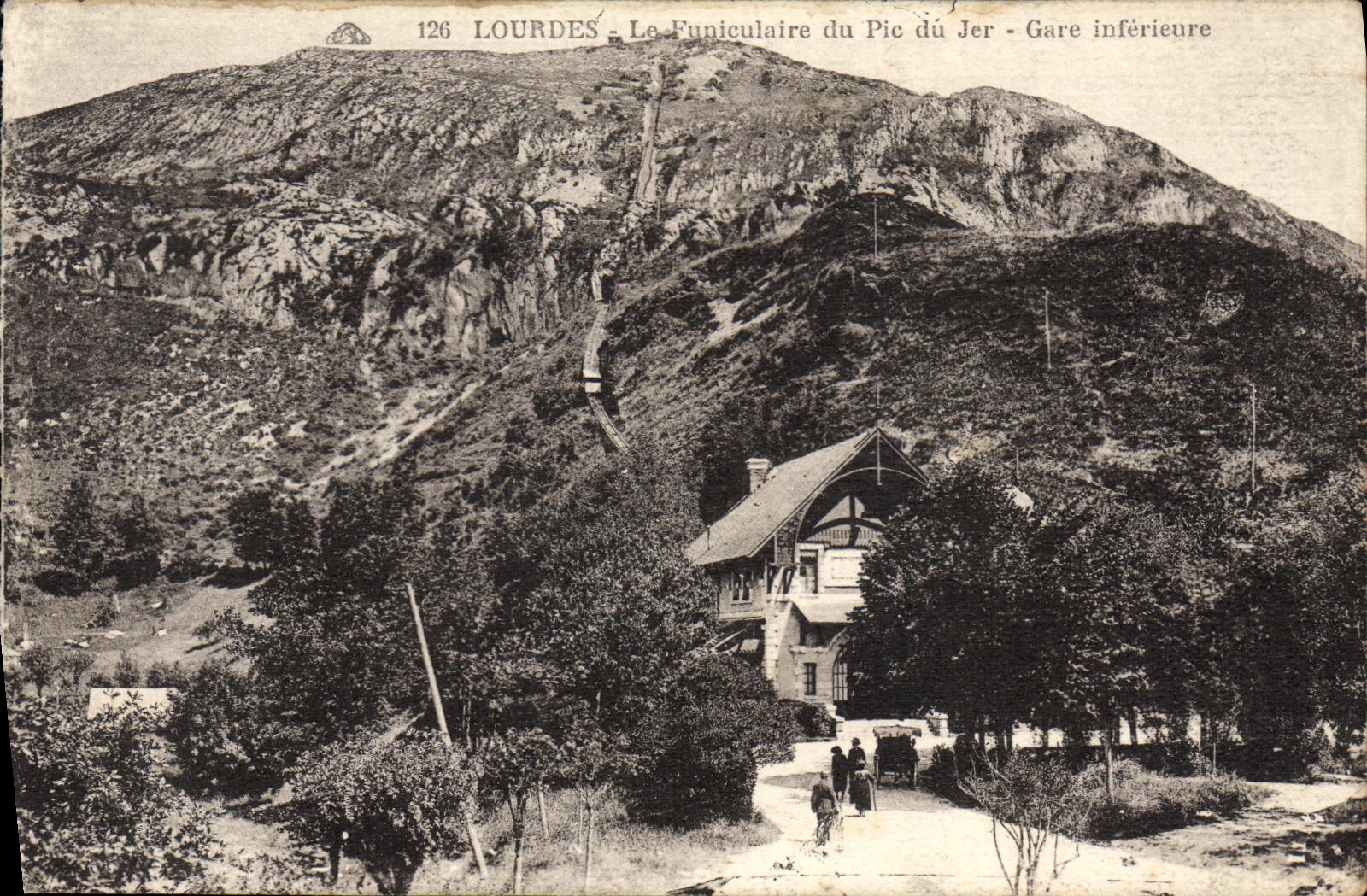 CPA Lourdes La Funiculaire Du Pic Du Jer Gare inferieure