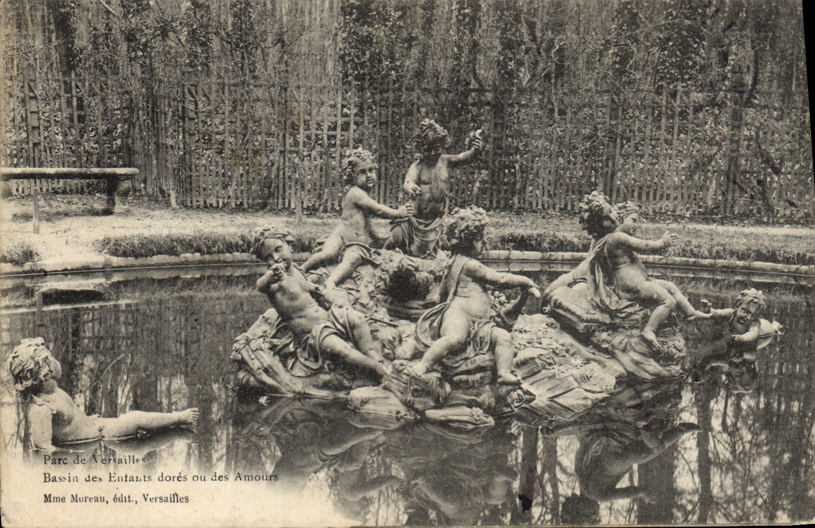 CPA Parc De Versailles Bassin des enfants dores ou des amours