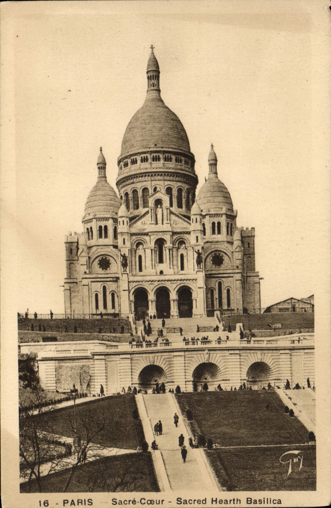 CPA Paris Sacre Coeur Montmartre