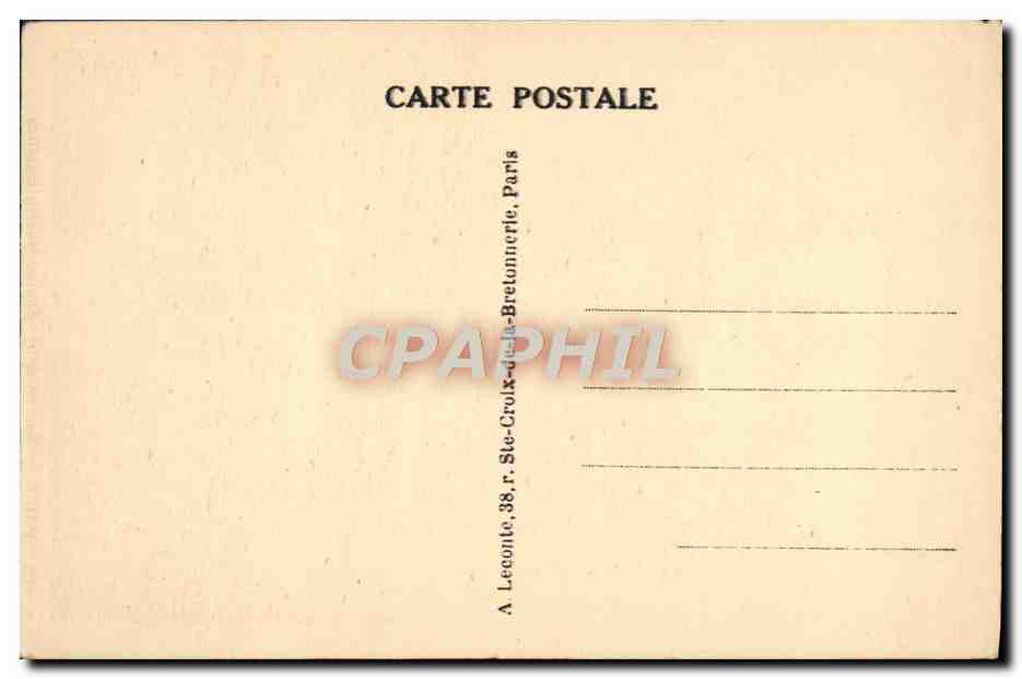 CPA Paris Sacre Coeur Montmartre — Rückseite