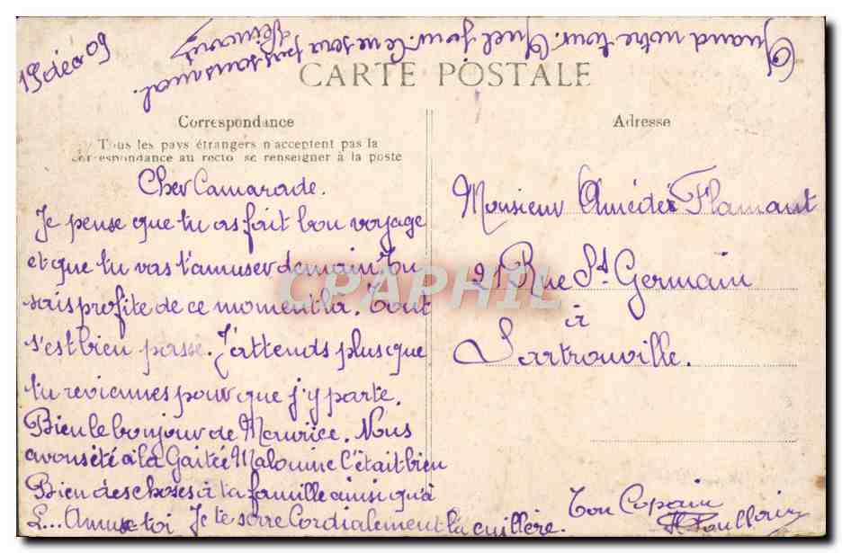 Saint-Malo — Côte d’Émeraude, effet du soir — éditeur anonyme, n° 437 — Reverso