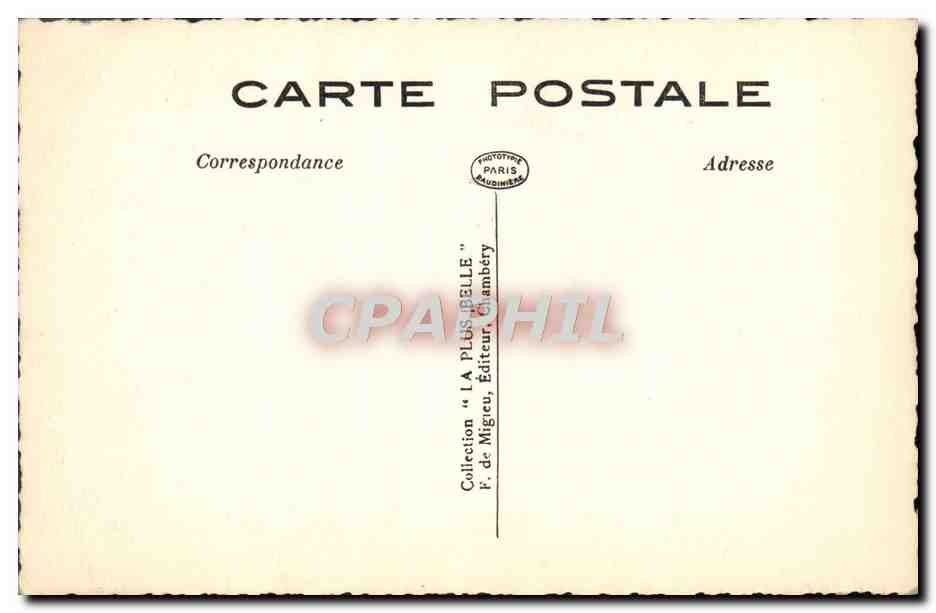 CPA Environs D'Aix Les Bains Abbaye d'Hautecombe — Verso