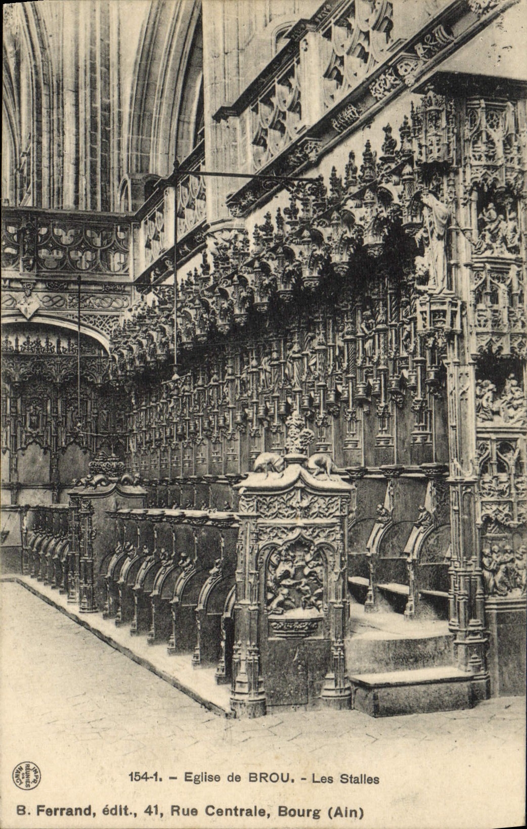 CPA Eglise De Brou Les Stalles