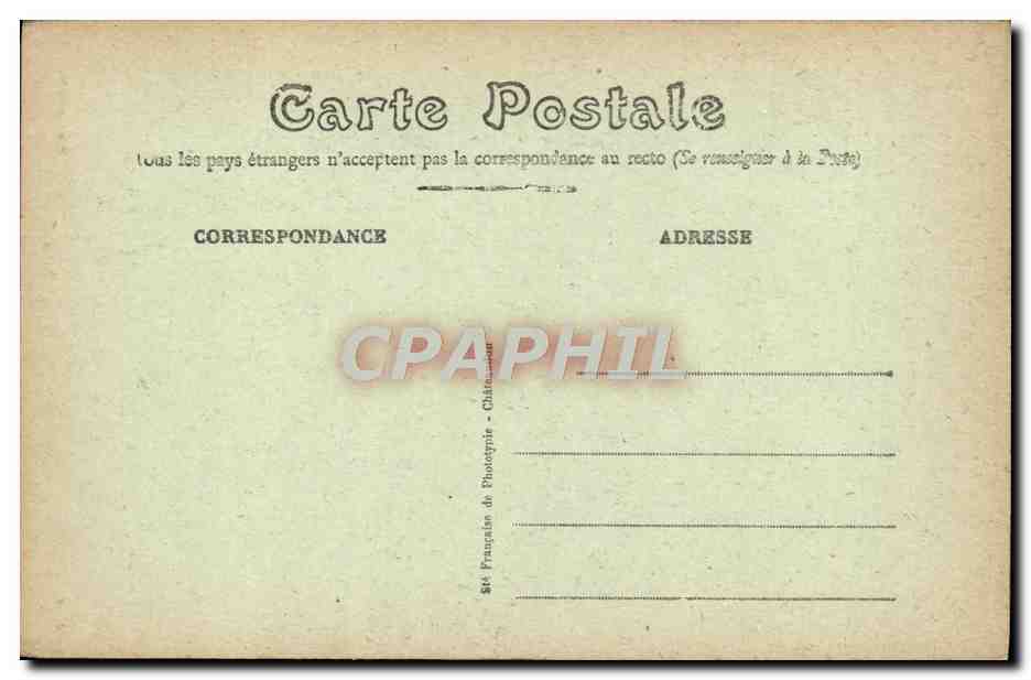 CPA Cathedrale De Chartres Portail royal — Verso
