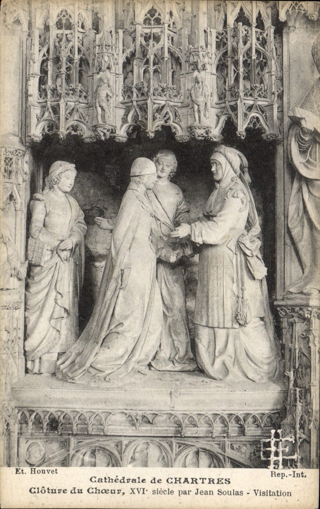 Cathédrale de Chartres — Cloître du Chœur, XVIe siècle — Rep. Int. par Jean Soulas - Visitation