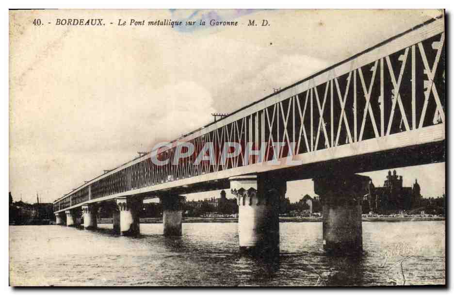 Bordeaux - Der Metallbrücke über die Garonne - M. D.