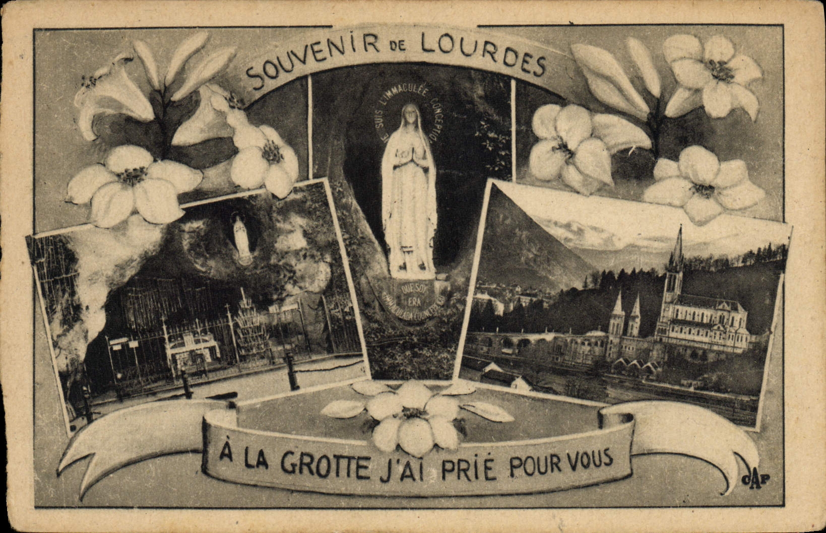 CPA Souvenir De Lourdes