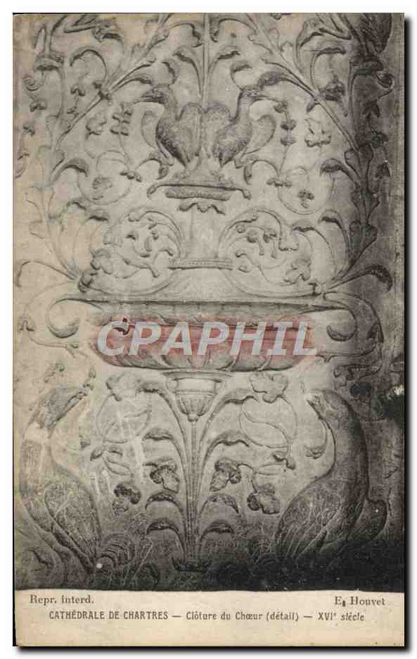 Cathédrale de Chartres — Clôture du Chœur (détail) — XVIe siècle — E. Houvet