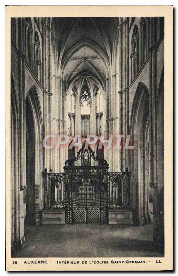 Auxerre — Intérieur de l'Église Saint-Germain — LL, n°38