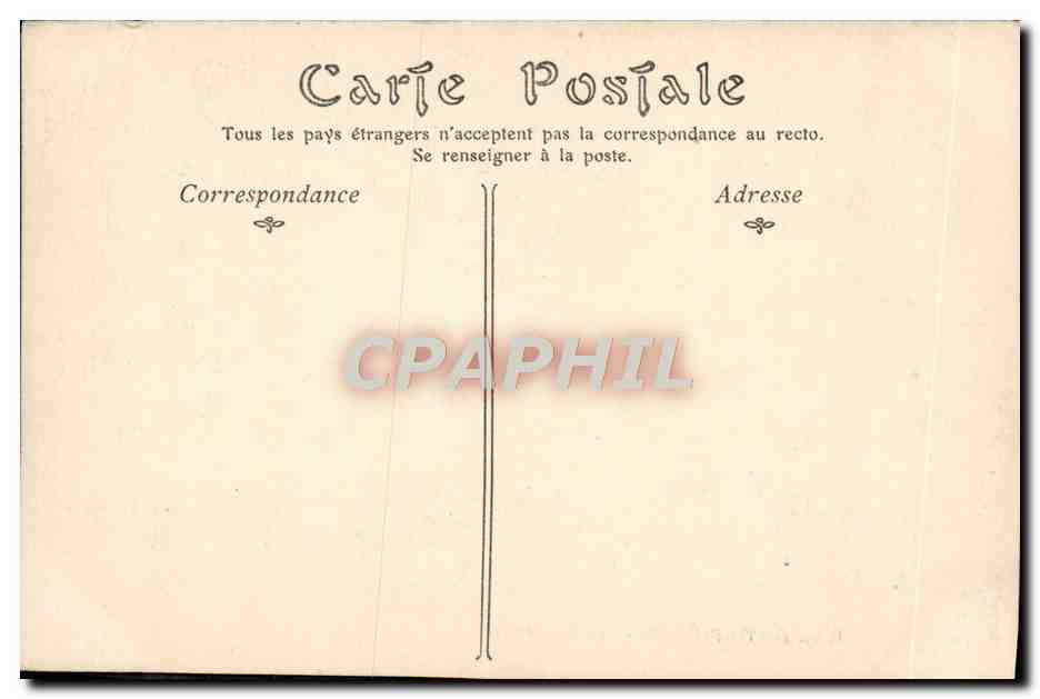 CPA Palais De Compiegne La Bibliotheque — Verso