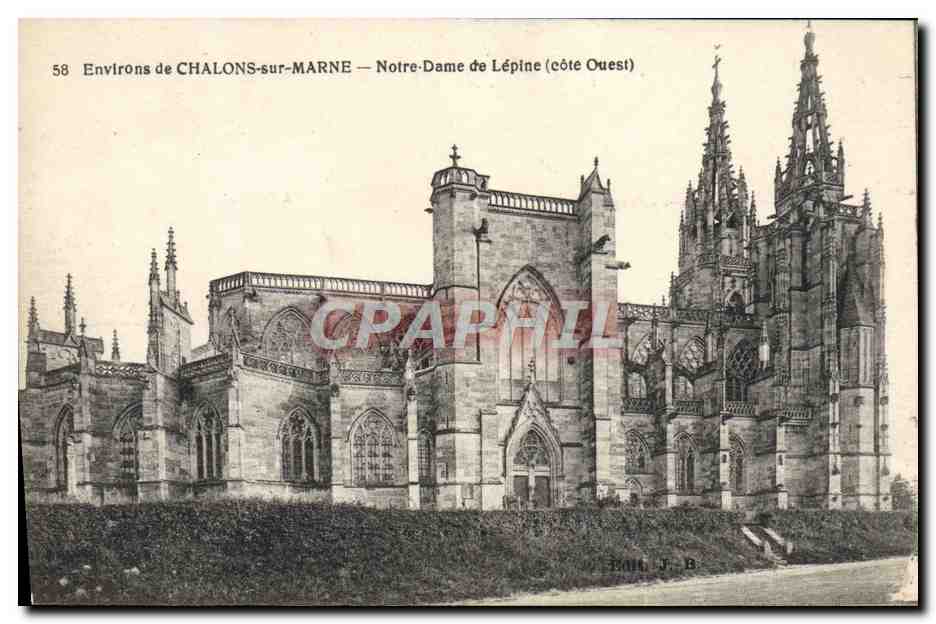 CPA Chalons Sur Marne Notre Dame De Lepine