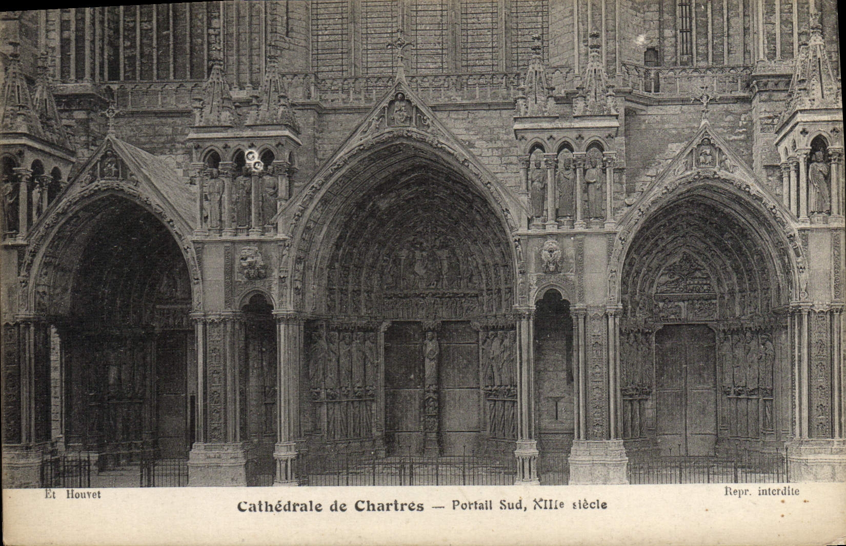 Cathédrale de Chartres — Portail Sud, XIIe siècle — Et Houvet